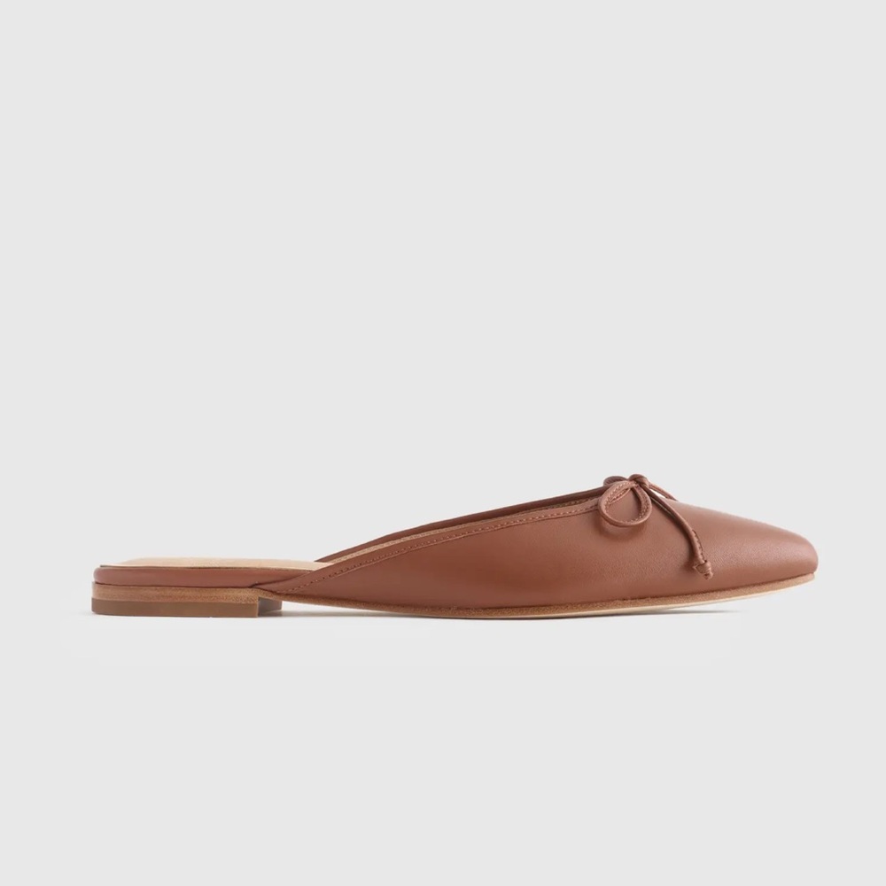 Italian Leather Pointed Mule